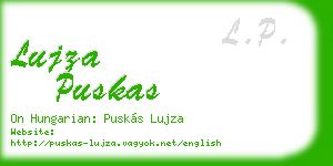 lujza puskas business card