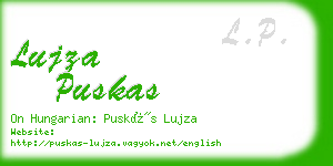 lujza puskas business card